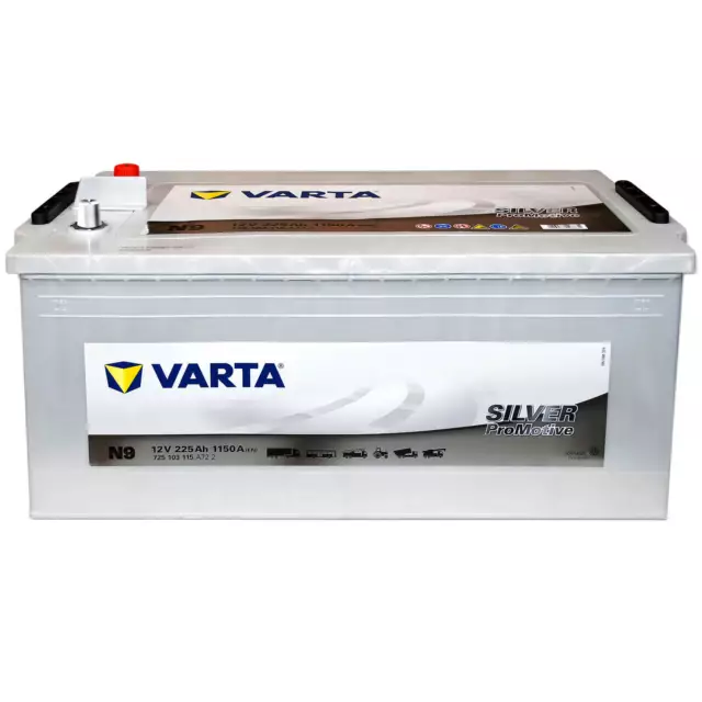 LKW-Batterie 12V 225Ah 1150A Varta N9 Starterbatterie NFZ Schlepper 200Ah 220Ah