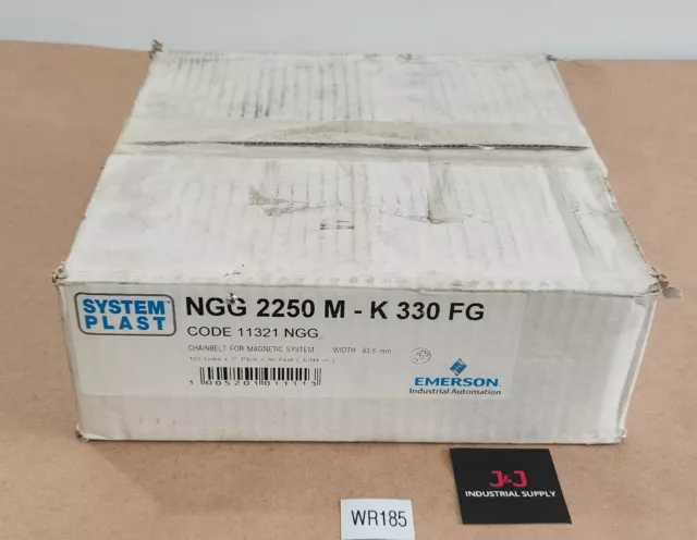 *NEW* System Plast NGG2250M-K330FG Conveyor Chain 10ft 1" Pitch 83.8mm +Warranty