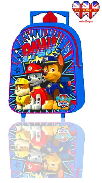 Paw Patrol Torlley Bag,Children's Trolley Suitcase Wheeled Bag,Kids Luggage