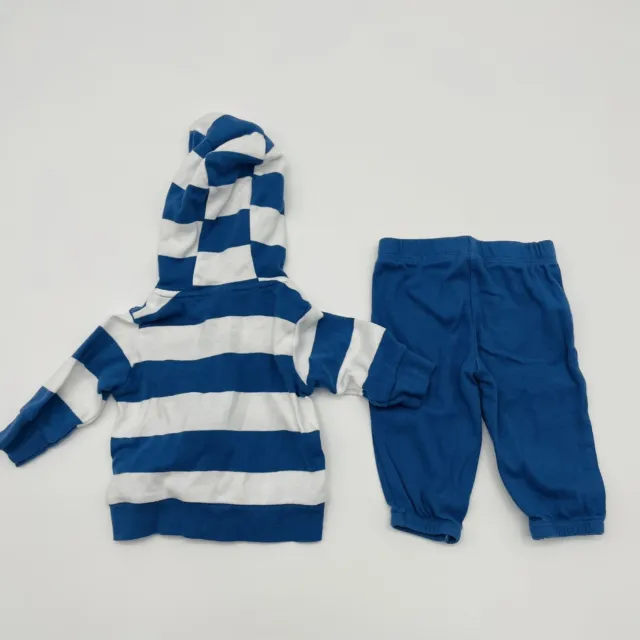 Carters Infant Baby Boy Size 3 Months 2 Piece Set Hooded Sweatshirt & Pants 183 4