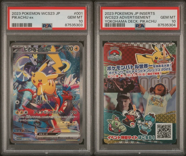 PIKACHU EX 001/030 Wcs23 Psa 10 Yokohama Promo & Insert Pokemon Tcg Japanese £208.48 PicClick UK