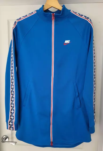 NIKE TAPED PULL Tab Track Jacket Men s Xl Aj2681 010 Black Gym Red Sail 42.95 PicClick UK