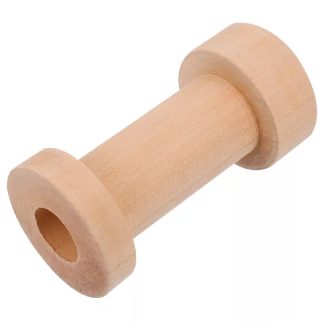 Wooden Sewing Machine Bobbins & Spools for Crafts & Weaving-GZ