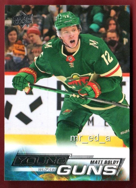 Matt Boldy 2022-23 UD Upper Deck ROOKIE Young Guns 201 RC YG Gun Series 1 Wild