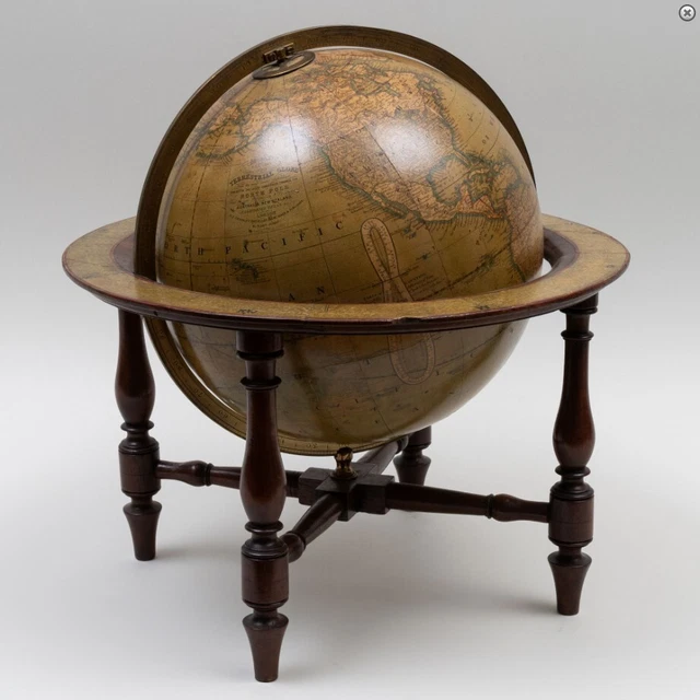 1858 - Cruchley's English Terrestrial Globe - formerly Cary's - mappamondo