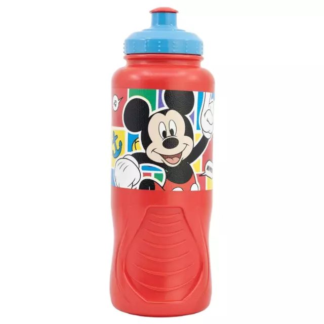 Borraccia Sport Topolino Disney Bottiglia In Plastica Riutilizzabile Beccuccio