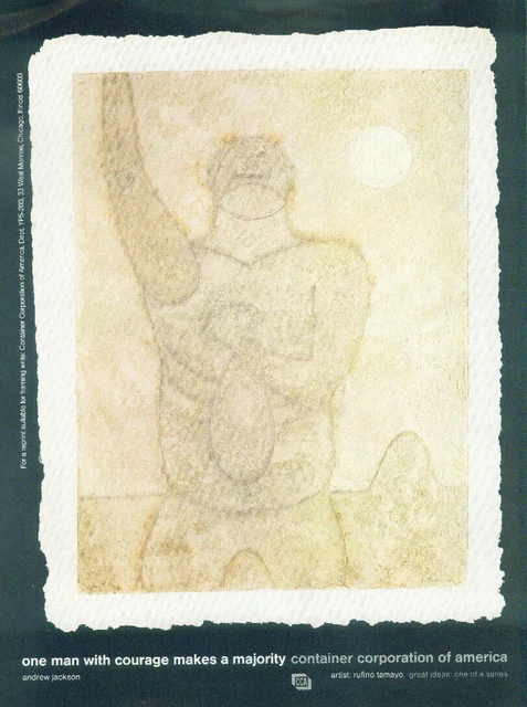 Container Corporation of America Andrew Jackson Rufino Tamayo ad 1982