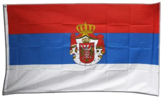 Fahne Königreich Serbien 1892-1918 Flagge serbische Hissflagge 90x150cm