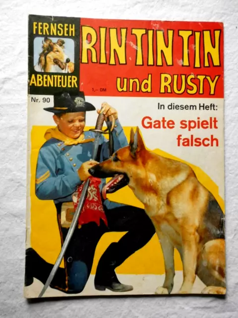 Fernseh Abenteuer Heft Nr. 90 Rin-Tin-Tin-Neuer Tessloff Verlag 1. Auflage 1961