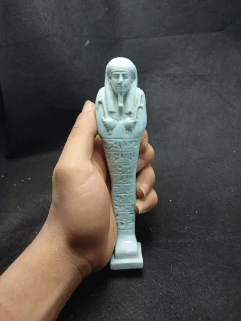 Rare Ancient Egyptian Antiquities Egyptian Ushabti with Hieroglyphics BC