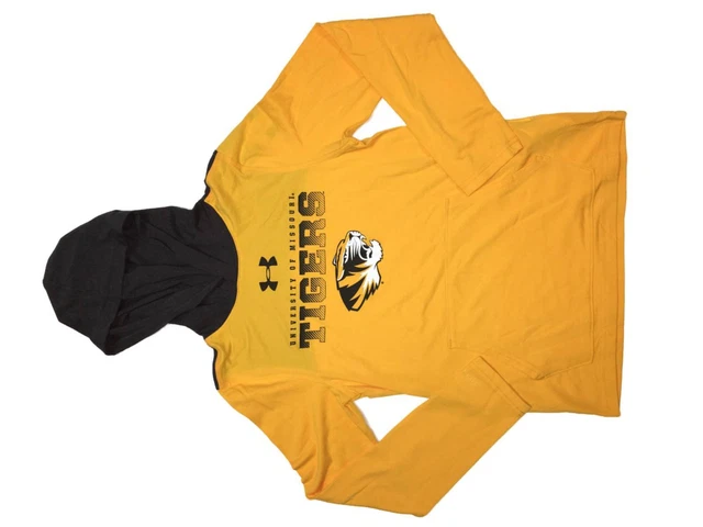 Missouri Tigers Under Armour Sciolto Per Ragazzi Giallo Grigio Ls Con Maglia (M)