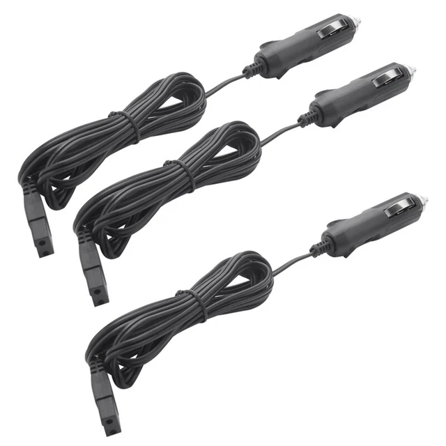 3X 12V Replacement Car Cooler Box Fridge  Lighter 2 Pin Charger Cable 2M G8H9