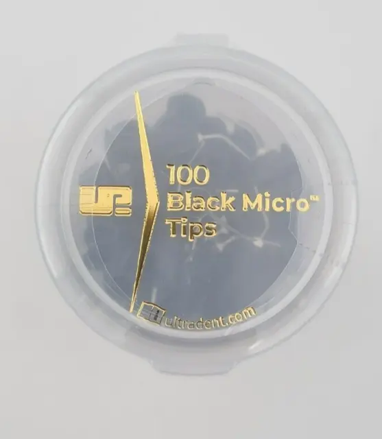 ULTRADENT 100 black micro tips  1085