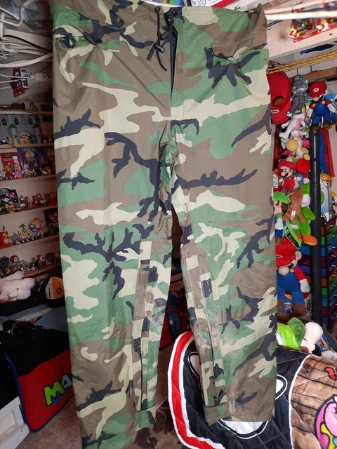 US Military ORC Industries Improved Rainsuit Pants/Trouser Camo Size Medium 33 US Military ORC Industries Improved Rainsuit Pants/Trouser Camo Size Medium 33