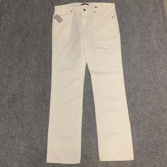 $198 NEW John Varvatos Jeans Size 35 Bowery Slim Fit Straight Leg