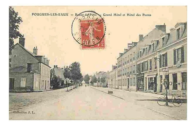 58 - Pougues les Eaux - Grand Hotel et Hotel des Postes - Anim�e - Correspondanc