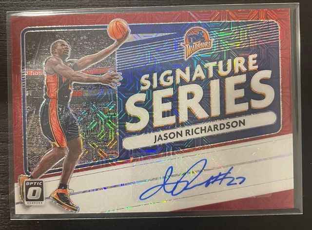 2020-21 Donruss Optic Signature Series Choice Red Prizm Jason Richardson Auto