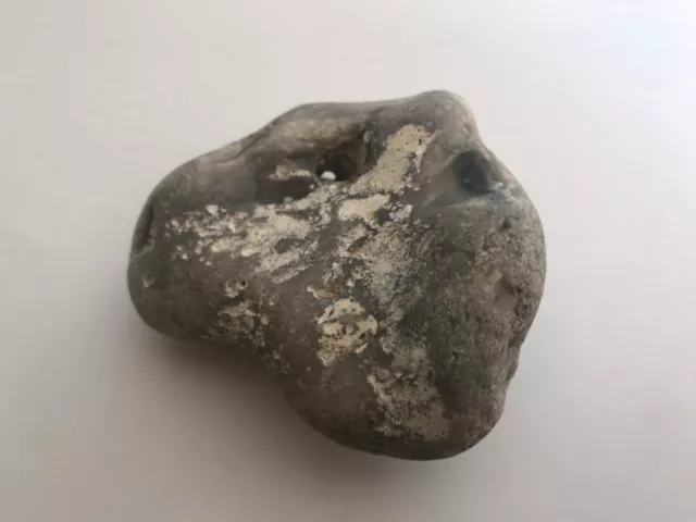 2 Feuersteine mit Loch (Natur) Flint Flintstein Hühnergott  - 507g - Rügen 2