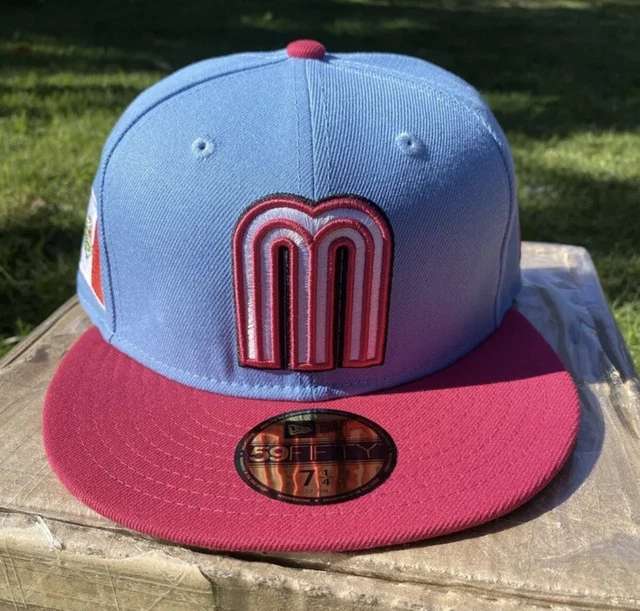 WBC MEXICO WBC Hat New Era 59Fifty Fitted Cap Blue/Pink 7 1/4 World