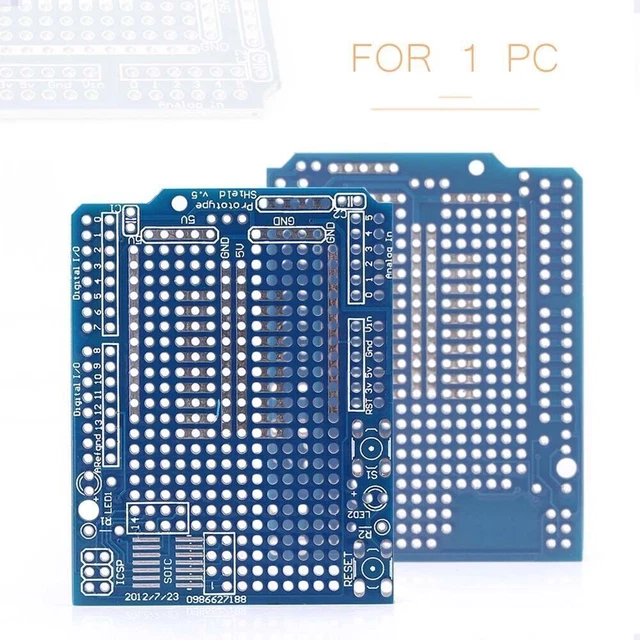 2mm+2.54mm Pitch DIY Prototype PCB for   UNO R3 Shield Board FR-4 Fiber