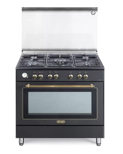 Delonghi PEMA965CED Cuisine 5 Feux Four Électrique Multif. 90X60 Anthracite