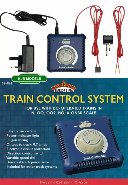 BNIB Bachmann 36-565 Single Track Train Controler and Transformer - N & OO Gauge