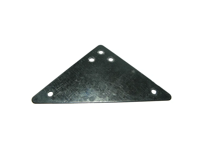 Plaque De Réparation Plate 100 X 22 X 2 Mm – Trous De 5 Mm, Lot De 8 Pièces BZP