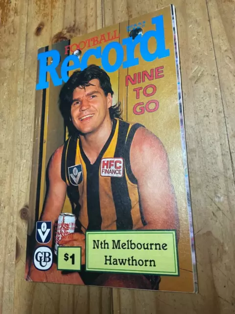 1989 AFL Football Record : Nth Melbourne v Hawthorn