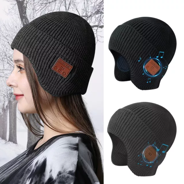 Warm Beanie Hat Wireless Bluetooth Smart Hat Headset Headphone Speaker