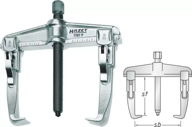 HAZET 1785-60 Extracteur de pôles et de bornes de batterie à 3