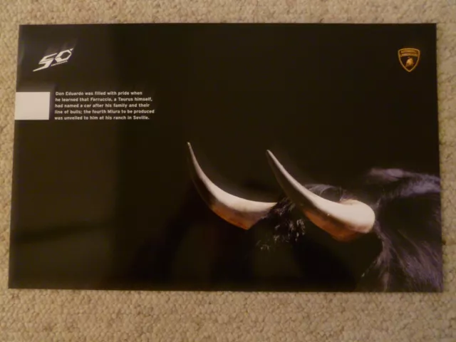 Lamborghini "Raging Bull" Picture, Print, Poster - RARE!! Awesome Frameable L@@K