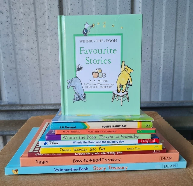 10 Winnie The Pooh Hardcover Book Bundle Tigger Piglet Eeyore, Christopher Robin