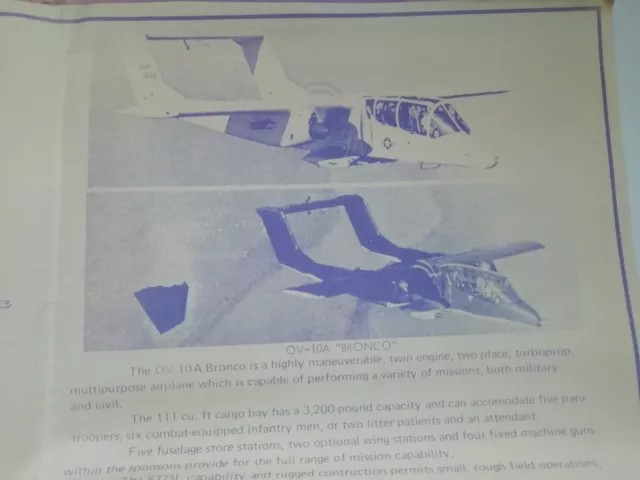 OV-10A Bronco Aviation Blueprints