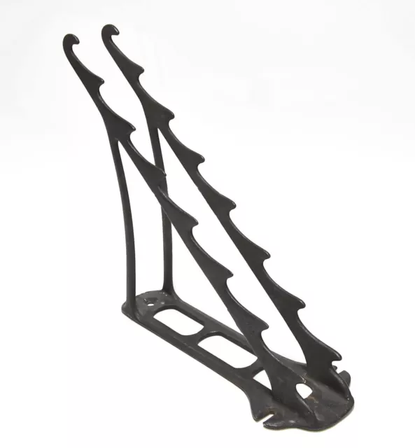 Vintage Industrial Cast Iron Tack Or Harness Wall Mount Hook Rack