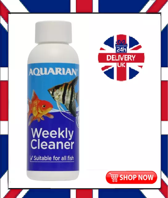 2x vAQUARIAN Weekly Cleaner Water Conditioner FREE POSTAGE IN UK