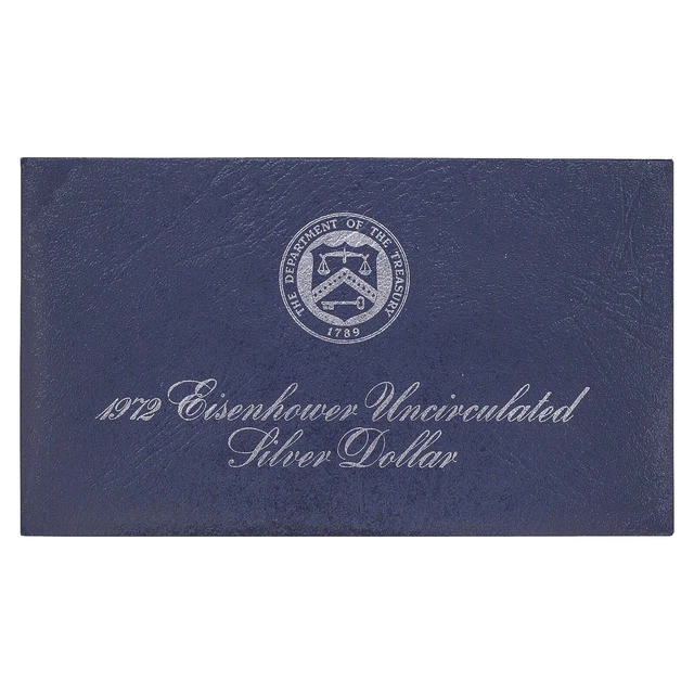 1972 S Eisenhower BU Blue Pack 40% Silver Ike Dollar US Coin