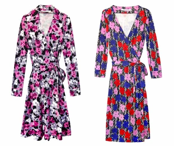 4 6 Diane Von Furstenberg Andy Warhol Julian Pink Floral Pop Wrap Silk Dress 4 6 Diane Von Furstenberg Andy Warhol Julian Pink Floral Pop Wrap Silk Dress