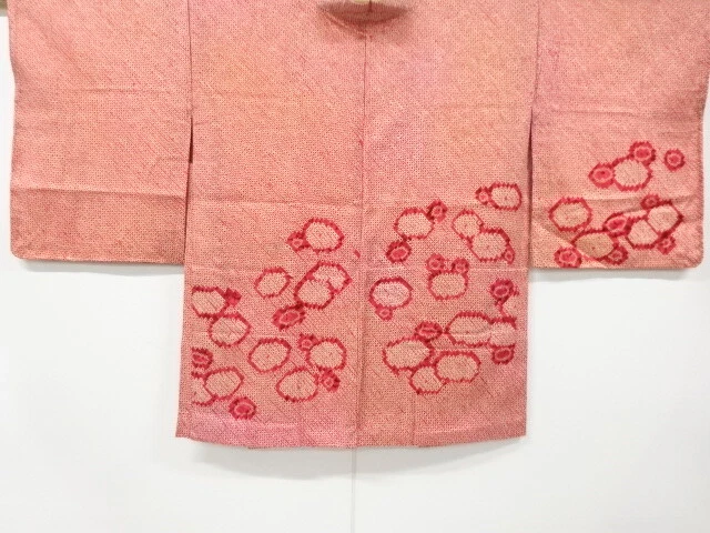 6610154: Japanese Kimono / Antique Haori / All Shibori / Abstract Flower