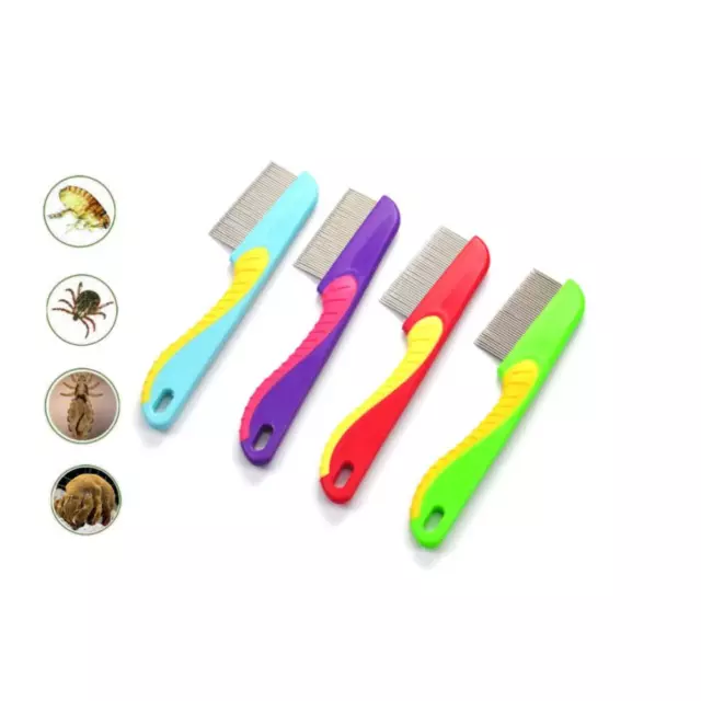 Lice Comb Flea Remover Hair Head Brush Stainless Steel Teeth Kids Pets