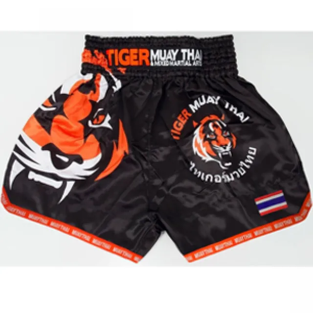 Pantaloncini da boxe MMA Tiger senza marchio gabbia combattimento Muay Thai arti marziali corti