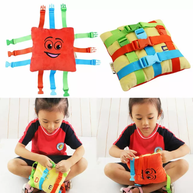 Kid Child Soft Plush Toys Toddler Cushion Early Learning Basic Life Skills Toys