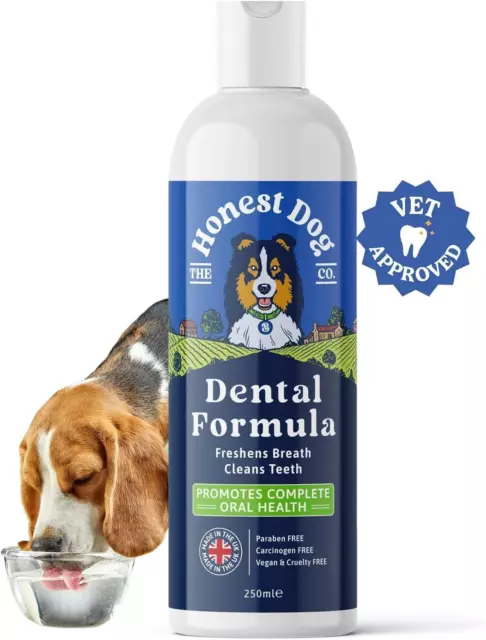 The Honest Dog - Breath Freshener in Water - Mouthwash - Plaque Remover - 250ml