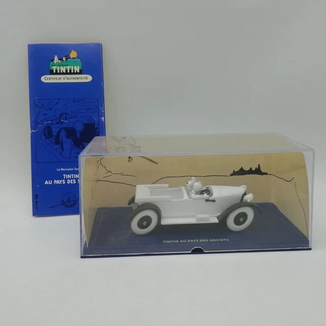 Miniature Tintin - Voiture Mercedes Torpedo - Pays Des Soviets - Moulinsart 1/43 Métal