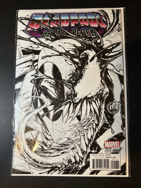 Deadpool Back In Black 1 Tyler Kirkham Rare KRS Sketch B&W Variant NM SOLD OUT