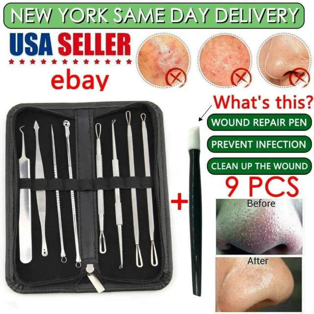 Pimple Popper Blackhead Remover Kit Dr Tool Comedone Zit Extractor Doctor Best