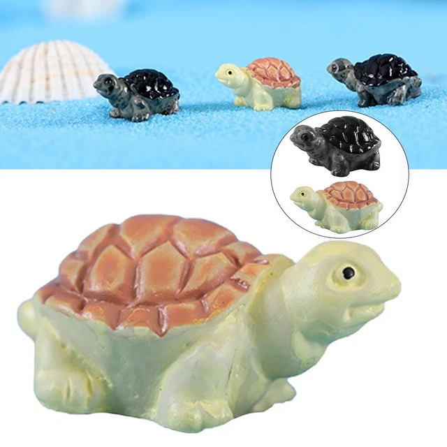Lyreh 30 Mini Tortues En Résine – 3 Tailles, 10 Couleurs Phosphorescentes – Parfait Pour Déco Maison De Poupée, Pots, Jardin Miniature