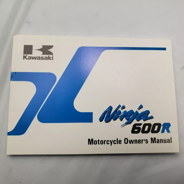 1990 Kawasaki Ninja 600 ZX600 Owner's Manual Book OEM ORIGINAL 99920-1483-01