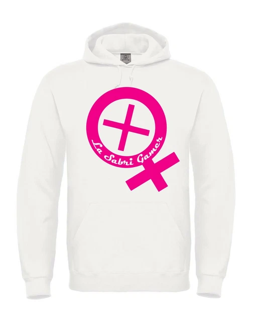 FELPA CAPPUCCIO LASABRIGAMER La Sabri Gamer Logo bianca o nera