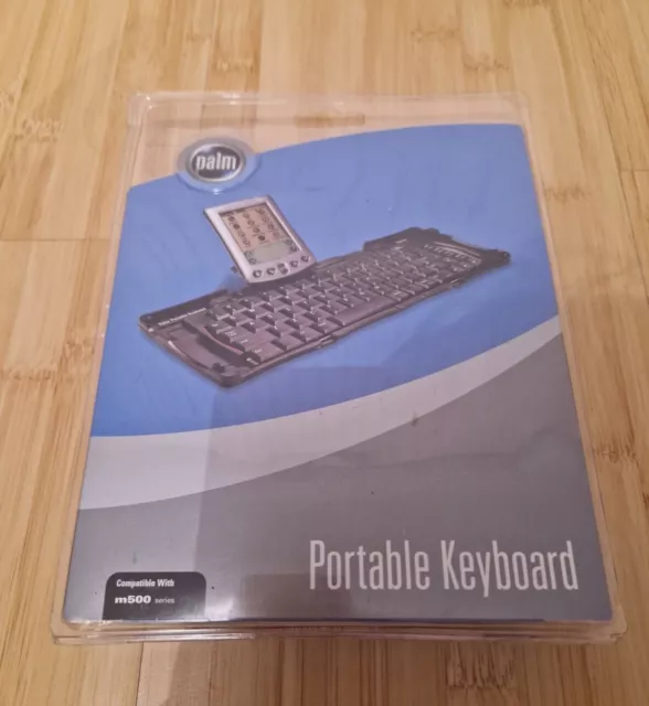Palm P10802U Black Portable Compact Foldable English QWERTY Standard Keyboard
