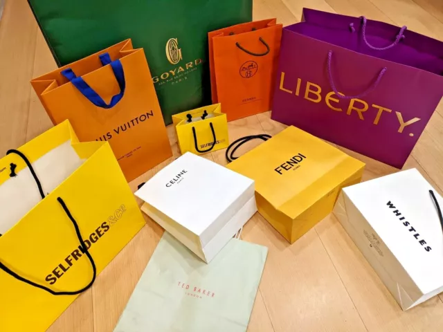 Selfridges Gift Bags Harrods, Ralph Lauren, Boss, Burberry, Lacoste, T. Hilfiger